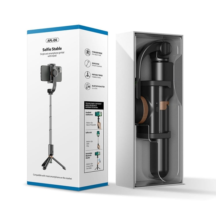 APEXEL APL-D6 Live Video Multifunctional Mobile Phone Gimbal Stabilizer Selfie Stick