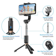 APEXEL APL-D6 Live Video Multifunctional Mobile Phone Gimbal Stabilizer Selfie Stick