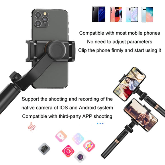 APEXEL APL-D6 Live Video Multifunctional Mobile Phone Gimbal Stabilizer Selfie Stick