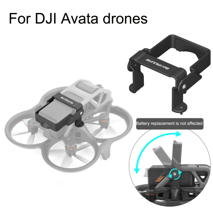 Sunnylife AT-DC503 For DJI Avata Battery Anti-Release Buckle Anti-Loose Falling Folding Buckle(Black)