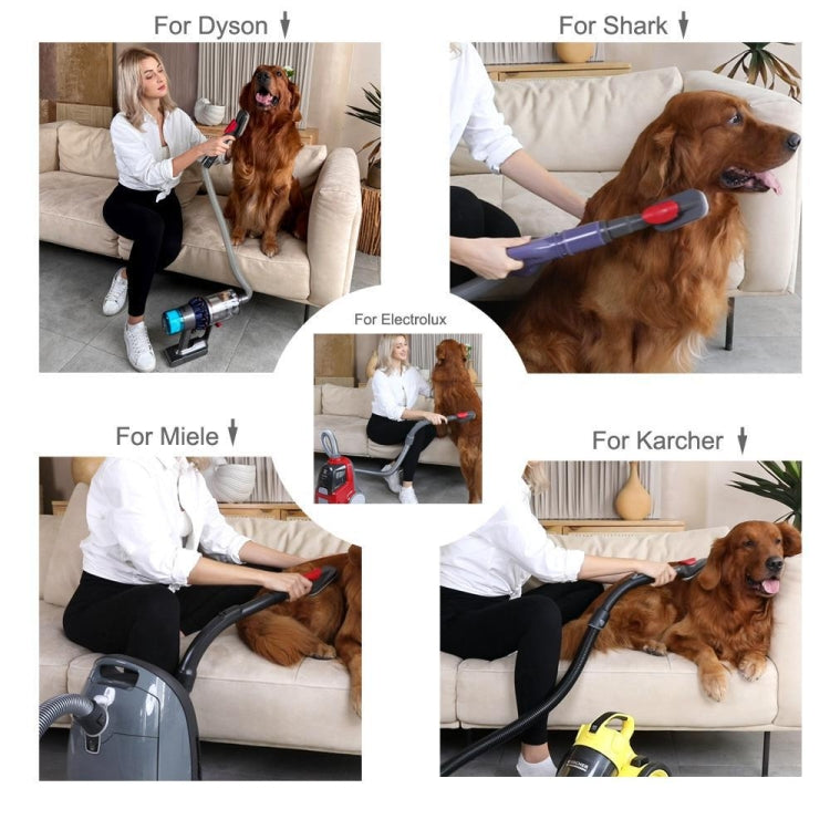 For Dyson V6 V7 V8 V9 Meile Vacuum Cleaner Pet Hair Removal Brush, Spec: With SHARK Adapter