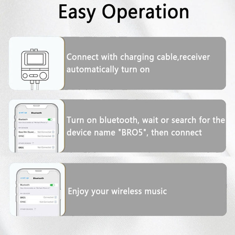 BR05 AUX 2RCA TF Bluetooth Adapter Wireless Receiver Transmitter