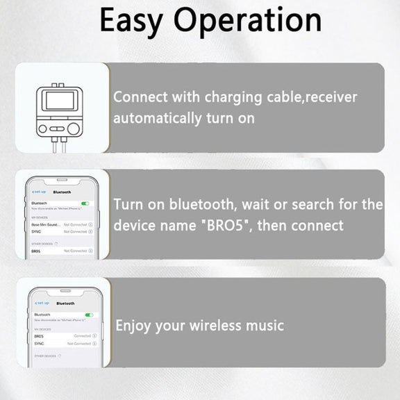 BR05 AUX 2RCA TF Bluetooth Adapter Wireless Receiver Transmitter