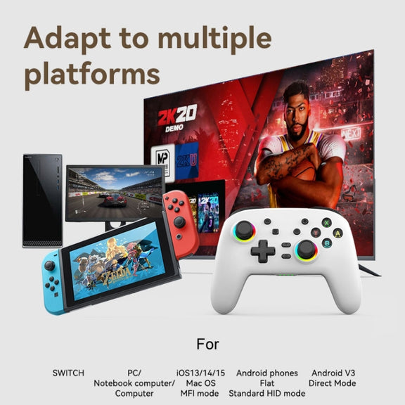 Wireless Bluetooth Somatosensory Vibration Gamepad for Nintendo Switch/Switch PRO, Color: Black