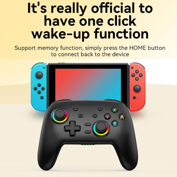 Wireless Bluetooth Somatosensory Vibration Gamepad for Nintendo Switch/Switch PRO, Color: Black