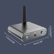Bluetooth 5.2 Audio Receiver 3.5MM AUX Coaxial Fiber APTX HD Bluetooth Adapter