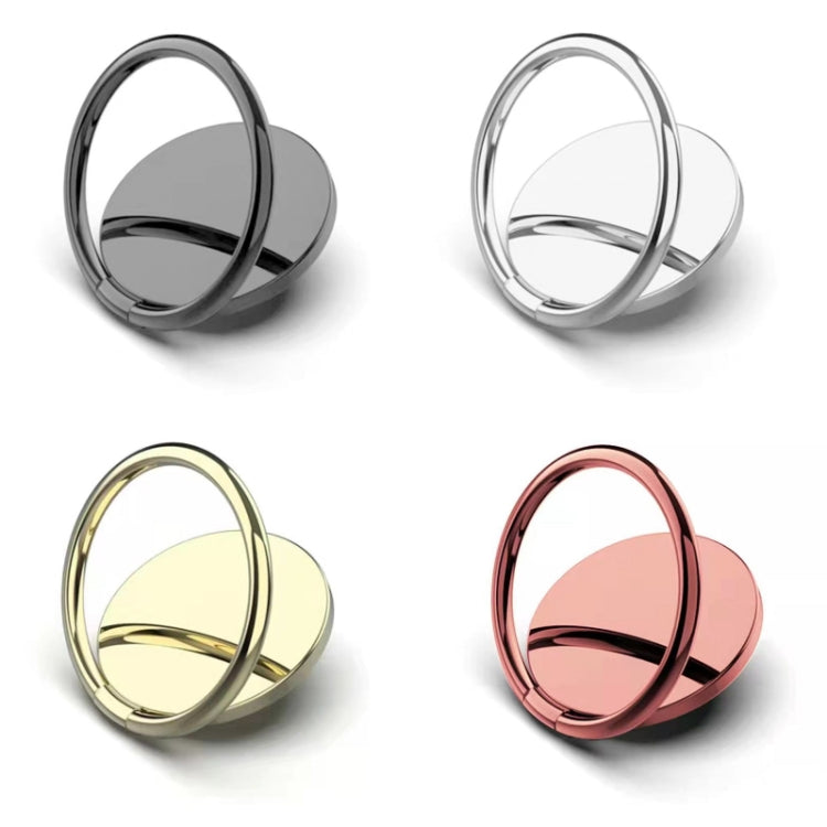 Full Metal Bracket 360 Degree Rotating Magnetic Phone Ring Buckle(Gold)