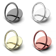 Full Metal Bracket 360 Degree Rotating Magnetic Phone Ring Buckle(Gold)