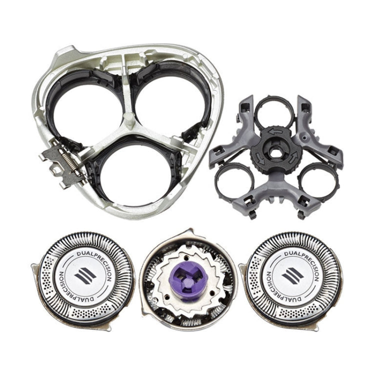 For Philips AT/PT Series Razor Integral Head with HQ8 Double-layer Blades(Dark Grey)