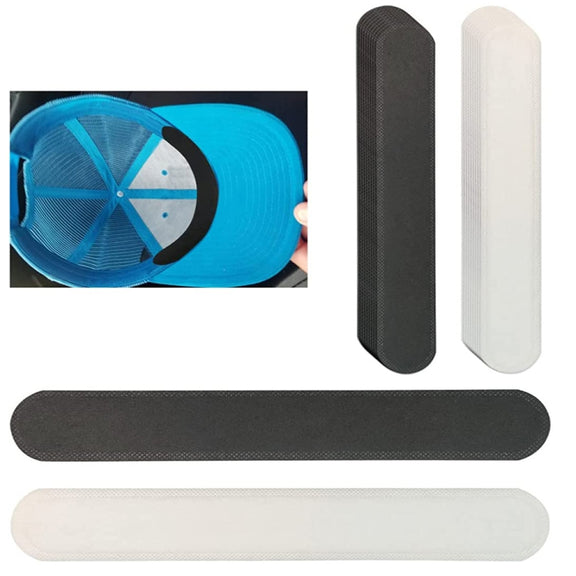 100pcs Disposable Hat Brim Stickers Shirt Collar Anti-dirty Sweat-absorbing Stickers(White)