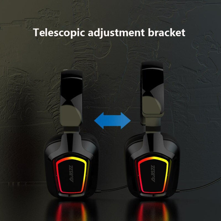 Ajazz AX368 Computer Game Audio Recognition RGB Headset 7.1 Channel Version (Pink)