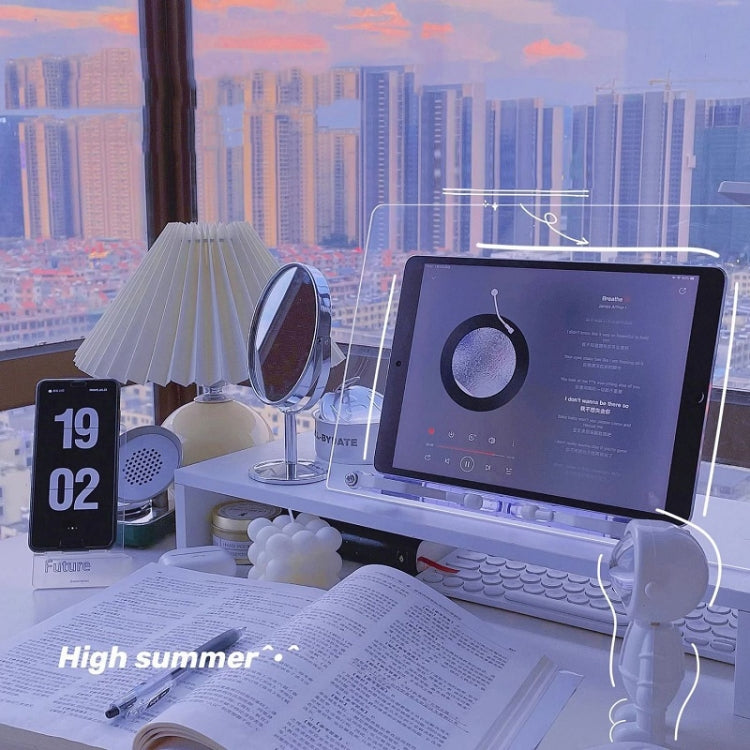 Student Desktop Reading Rack Transparent Acrylic Tablet Stand, Style: B Model