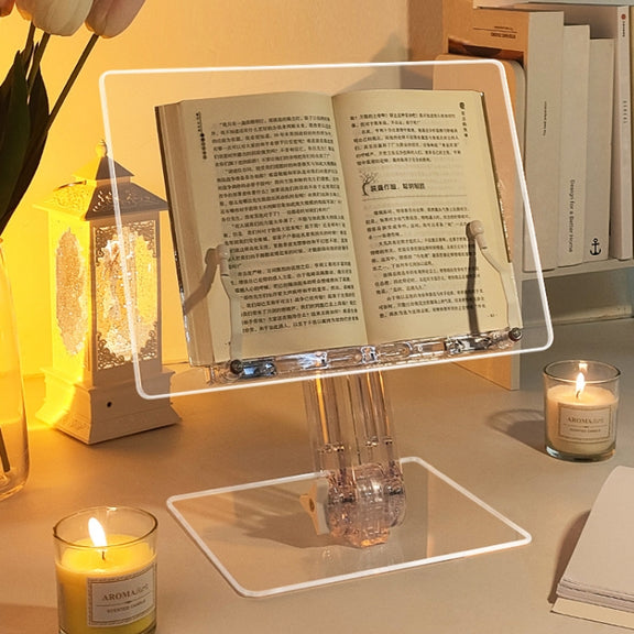 Student Desktop Reading Rack Transparent Acrylic Tablet Stand, Style: B Model