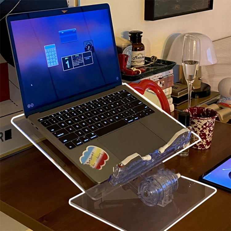Student Desktop Reading Rack Transparent Acrylic Tablet Stand, Style: B Model