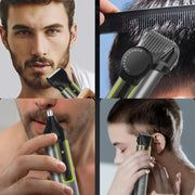 IPX5 Water-resistant Men Multi-Functional Barber 4 In 1 Shaver Nose Hair Set USB Charging Push