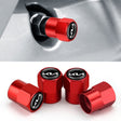 3sets/12pcs For KIA KN Car Tire Valve Core Decorative Metal Cap(Red) - Tire Valve Caps by PMC TechLife | Online Shopping South Africa | PMC TechLife