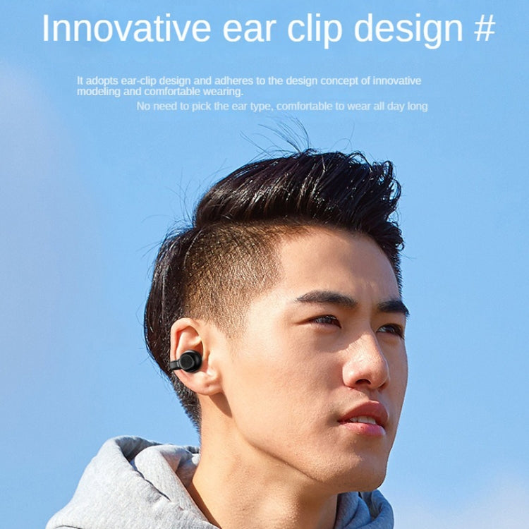 Z28 Wireless Ear Clip Type Single-Ear Bluetooth 5.3 Earphone(White Box Packag)