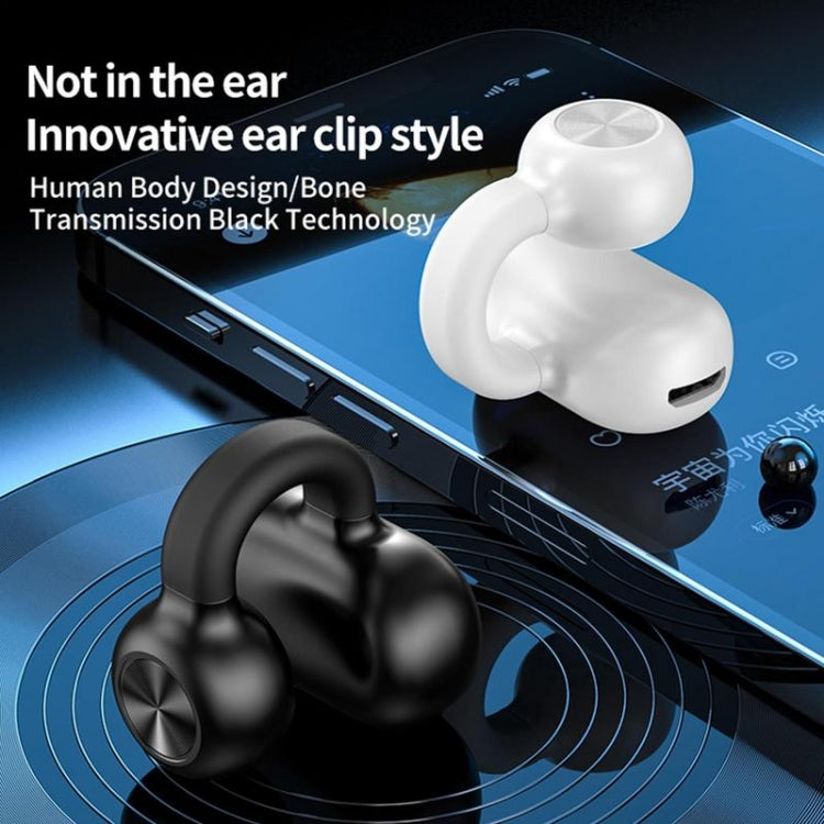 Z28 Wireless Ear Clip Type Single-Ear Bluetooth 5.3 Earphone(White Box Packag)
