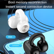 Z28 Wireless Ear Clip Type Single-Ear Bluetooth 5.3 Earphone(White Box Packag)