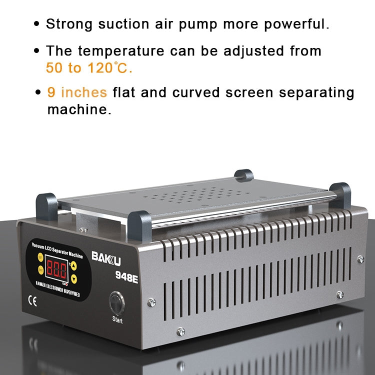 BAKU BA-948E Mobile Phone Liquid Crystal Separation Machine Flat Display Separator Heating Board US Plug 110V