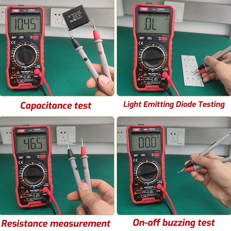 TASI TA803B Digital High Precision Multimeter Digital Display Household Multifunction Electrician Multimeter
