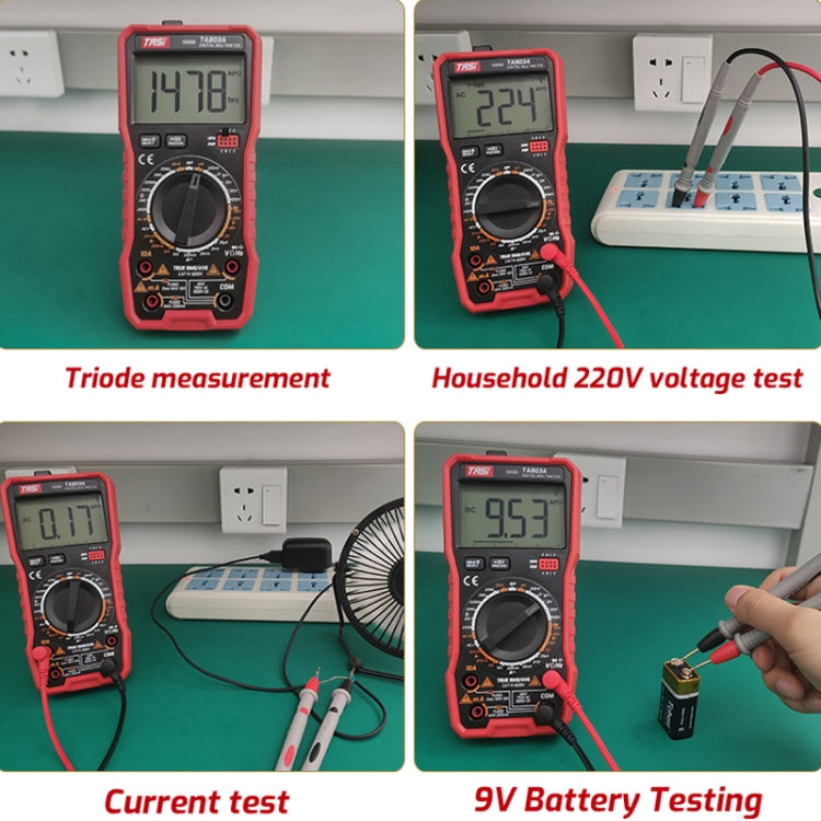 TASI TA803A Digital High Precision Multimeter Digital Display Household Multifunction Electrician Multimeter