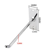 20cm 2pcs 6mm Thick Nail Wall Display Jewelry Hooks Single Wire Hook