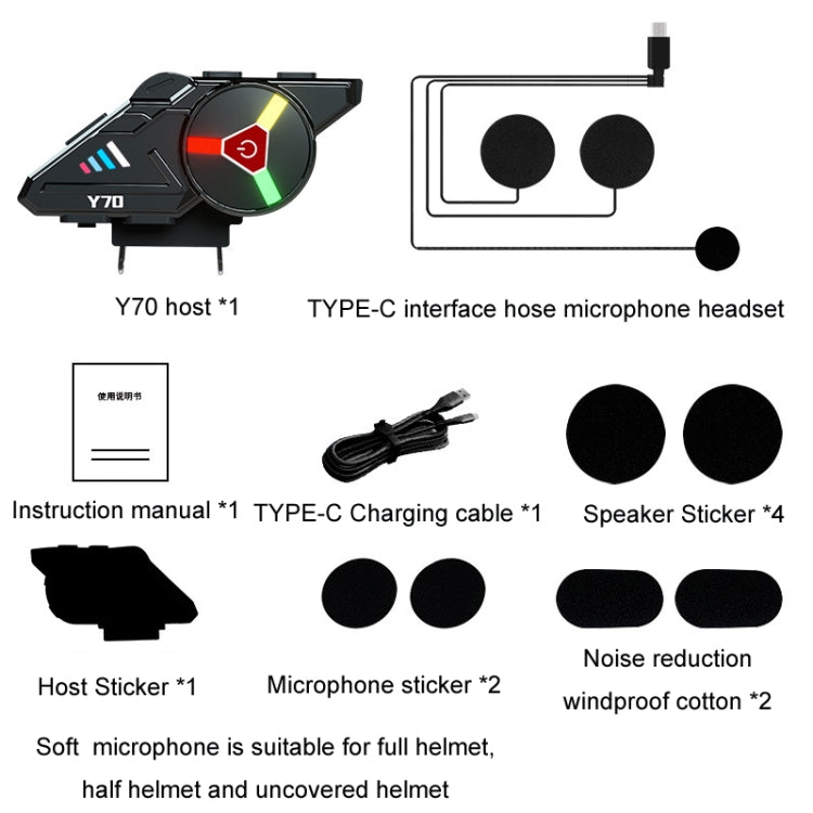 KUQIBAO Motorcycle Helmet Built-in Water-resistant Bluetooth Earphone(Soft Microphone)
