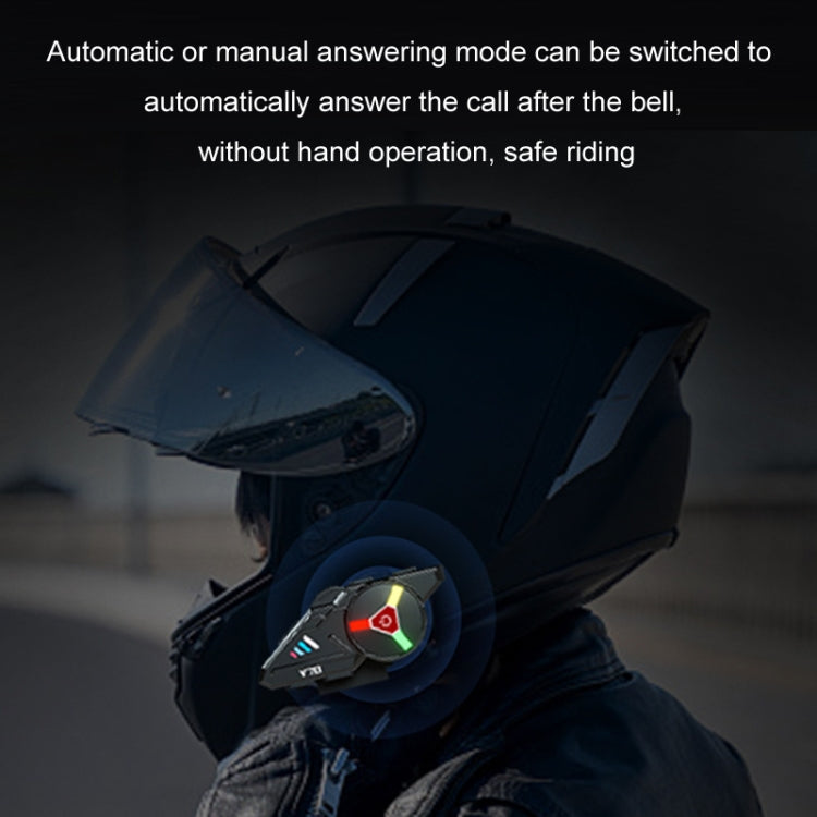 KUQIBAO Motorcycle Helmet Built-in Water-resistant Bluetooth Earphone(Hard Microphone)