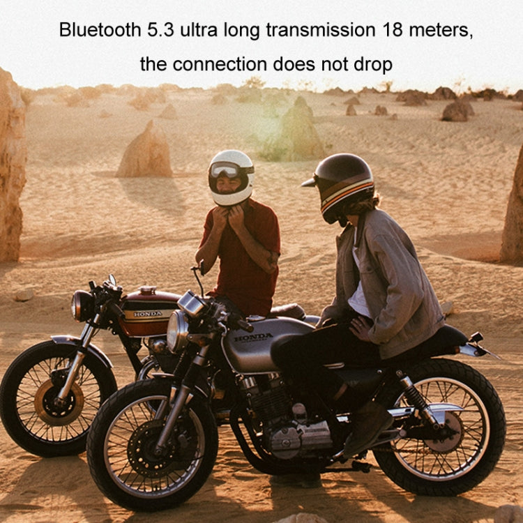 KUQIBAO Motorcycle Helmet Built-in Water-resistant Bluetooth Earphone(Hard Microphone)