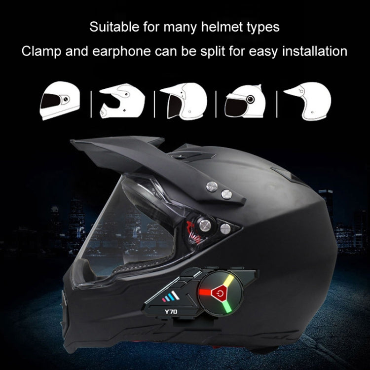 KUQIBAO Motorcycle Helmet Built-in Water-resistant Bluetooth Earphone(Hard Microphone)