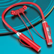 Wireless Hanging Neck Long Battery Life Sports Binaural Bluetooth Headset(Red OPP Bag) - Neck-mounted Earphone by PMC TechLife | Online Shopping South Africa | PMC TechLife