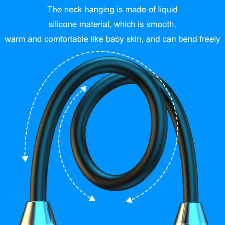 Wireless Hanging Neck Long Battery Life Sports Binaural Bluetooth Headset(Red OPP Bag)