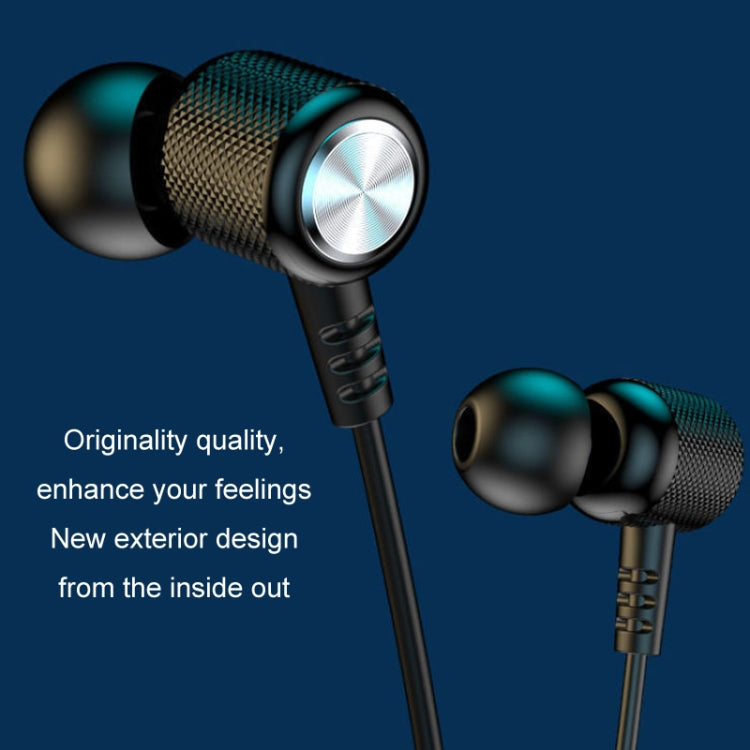 Wireless Hanging Neck Long Battery Life Sports Binaural Bluetooth Headset(Black OPP Bag)