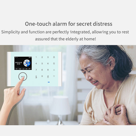 CS118   WIFI+GSM Tuya Smart Voice Alarm System Supports Amazon Alexa/ Google Assistant, Spec: Package 5