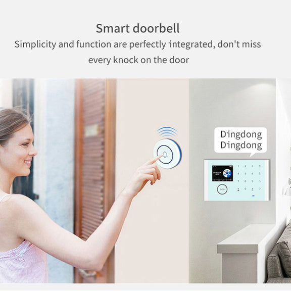 CS118   WIFI+GSM Tuya Smart Voice Alarm System Supports Amazon Alexa/ Google Assistant, Spec: Package 1