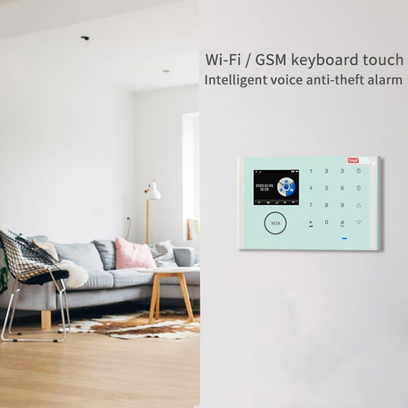 CS118   WIFI+GSM Tuya Smart Voice Alarm System Supports Amazon Alexa/ Google Assistant, Spec: Package 5