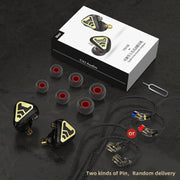 CVJ In-Ear Wired Gaming Earphone, Color: With Mic Black