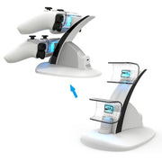 iplay HBP-253 For PS5 Game Wireless Handle Double Charging Base Placement Bracket(Black)