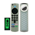2pcs Remote Control Case For Amazon Fire TV Stick 2021 ALEXA 3rd Gen With Airtag Holder(Luminous Green) - Remote Control Covers by PMC TechLife | Online Shopping South Africa | PMC TechLife