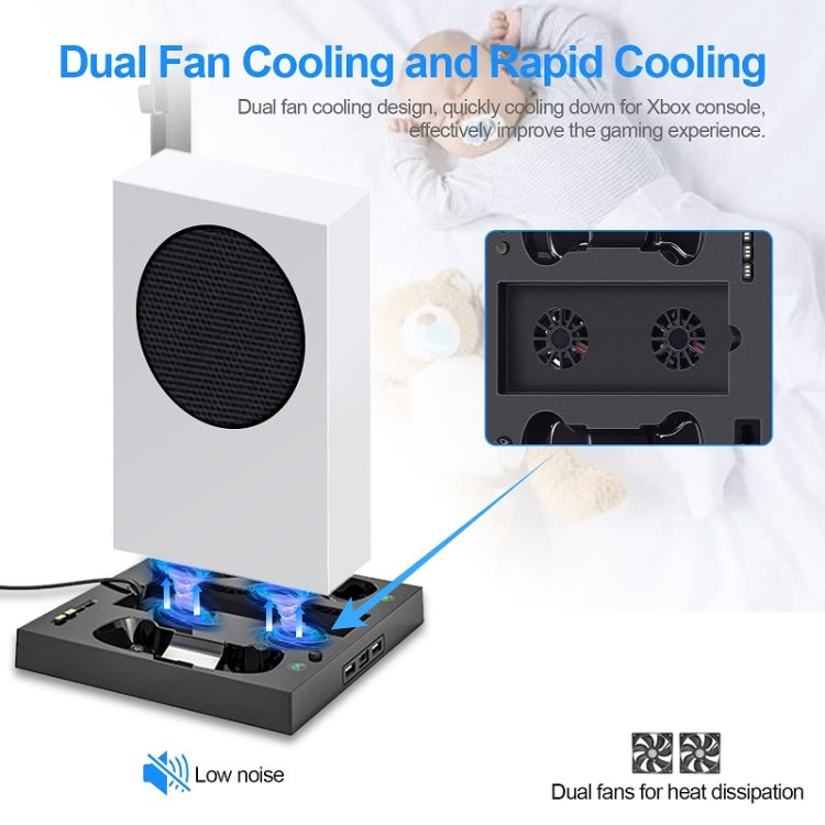 Iplay For Xbox Series S Host Cooling Bracket Handle Charging Base(Black)