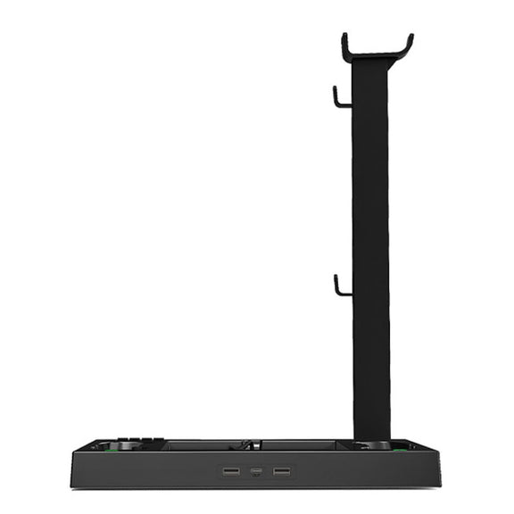 Iplay HBX-274 for Xbox Series X Host Multifunctional Heat Dissipation Base with Gamepad Double Charger(Black)
