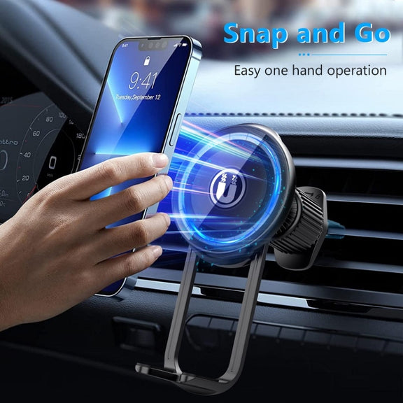 Car Central Control Air Outlet Mobile Phone Navigation Magnetic Suction Bracket, Model: LE-11