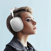 Wireless Bluetooth Headphones Noise Reduction Stereo Gaming Headset(Silver)
