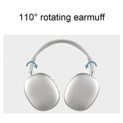 Wireless Bluetooth Headphones Noise Reduction Stereo Gaming Headset(Silver)