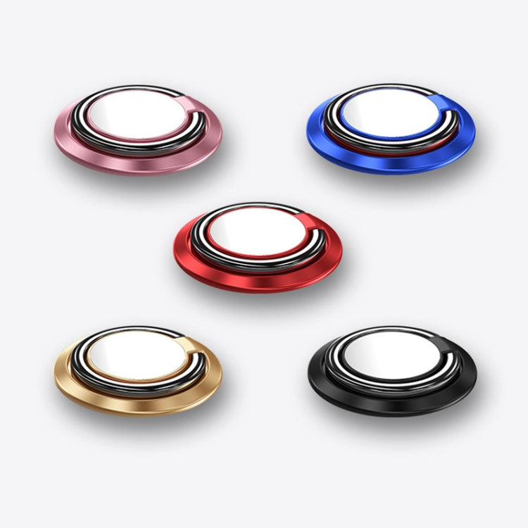5pcs Car Magnetic Metal Ring Buckle Mobile Phone Holder(Gold)