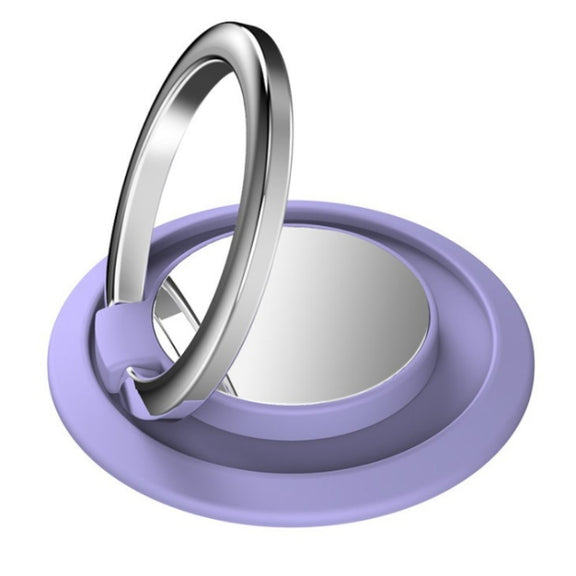 5pcs Car Magnetic Metal Ring Buckle Mobile Phone Holder(Clove Purple)