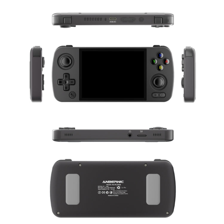 ANBERNIC RG405M Handheld Game Console 4 Inch IPS Touch Screen Aluminum Alloy Android 12 System  128G+256G 4000+Games(Black)