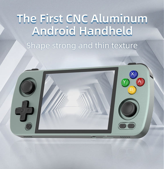 ANBERNIC RG405M Handheld Game Console 4 Inch IPS Touch Screen Aluminum Alloy Android 12 System  128G+256G 4000+Games(Black)