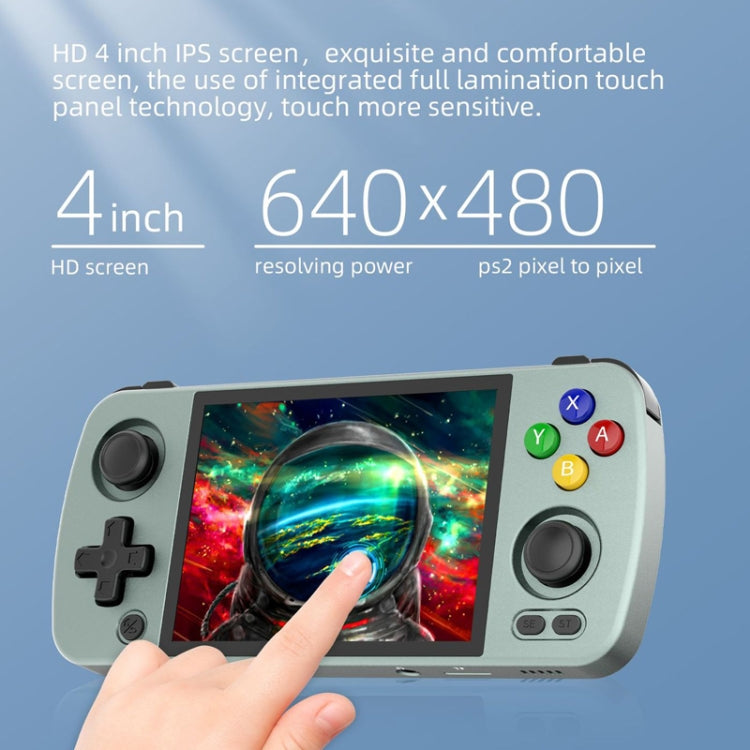 ANBERNIC RG405M Handheld Game Console 4 Inch IPS Touch Screen Aluminum Alloy Android 12 System  128G+256G 4000+Games(Black)